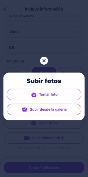 Subir fotos